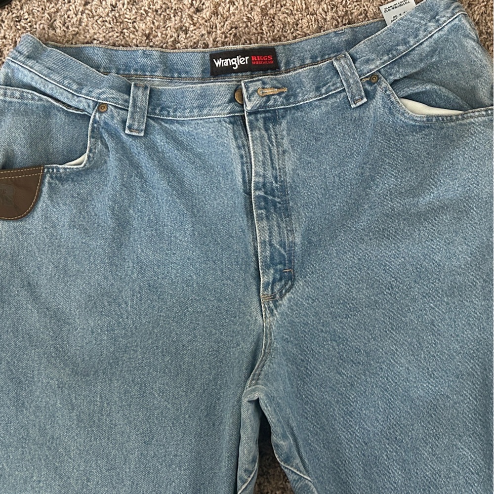 Wrangler FR Relaxed Fit Jeans in Light Blue